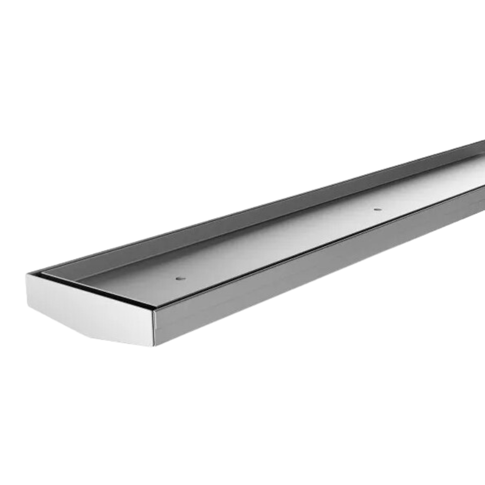 V Channel Drain TI 100 x 750mm Outlet 90mm Stainless Steel