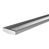 V Channel Drain TI 100 x 750mm Outlet 90mm Stainless Steel