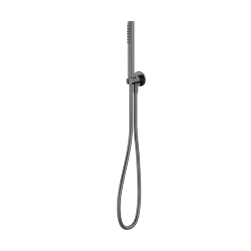 Round Shower Bracket Brushed Gunmetal