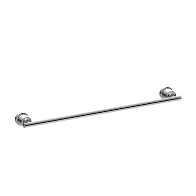 York Single Towel Rail 600mm Chrome