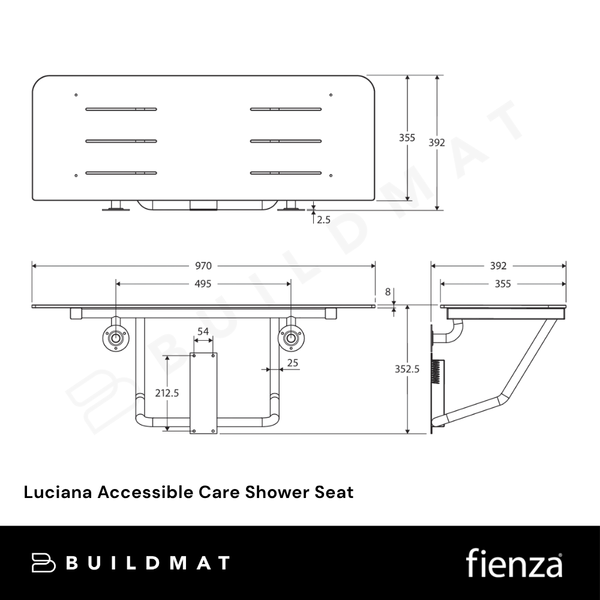 Fienza Luciana Accessible Care Shower Seat