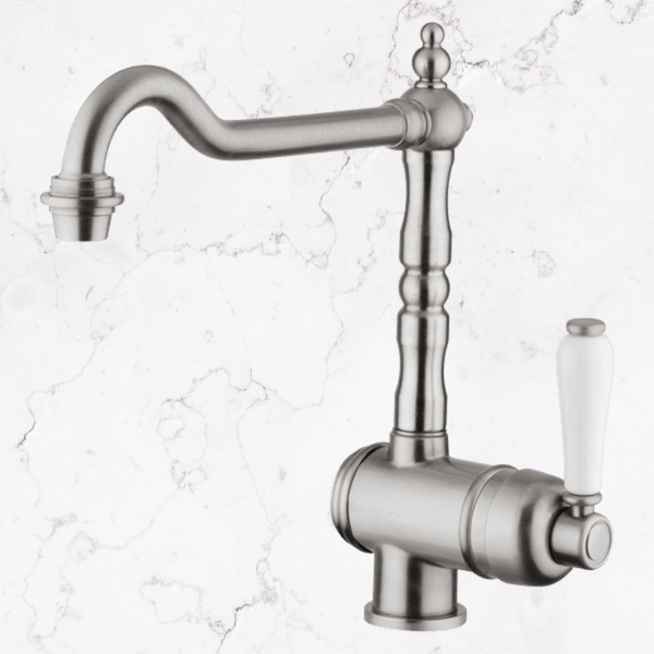 Armando Vicario Provincial Single Lever Kitchen Mixer Brushed Nickel Lead Free