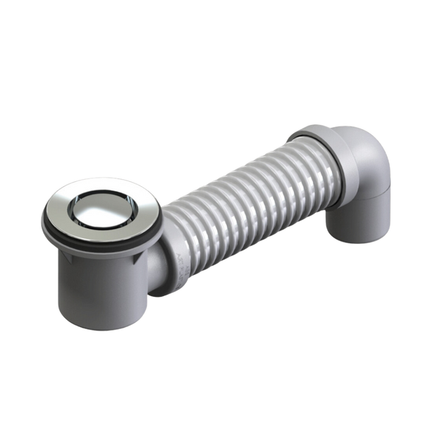 Art Australia Chrome 40mm Bath Bend Pop Down with Connector