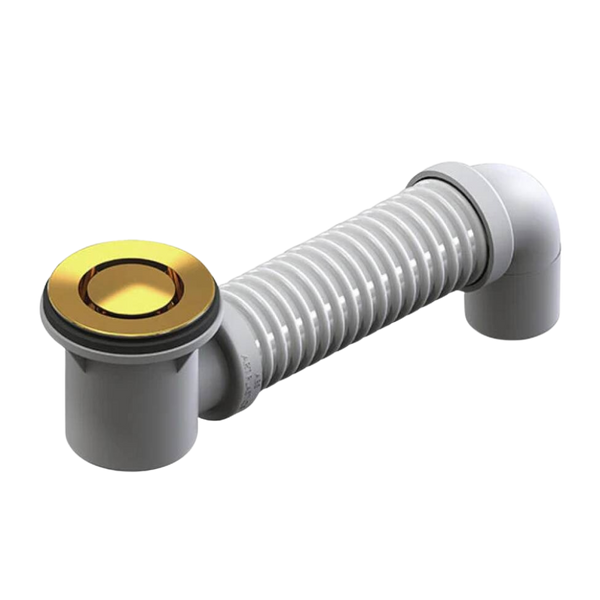 Art Australia 40mm Bath Pop Down with Connector Polished Brass