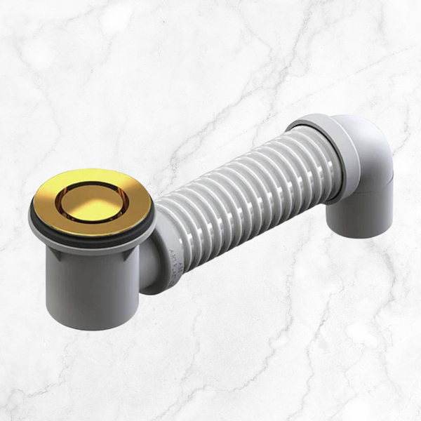 Art Australia 40mm Bath Pop Down with Connector Polished Brass