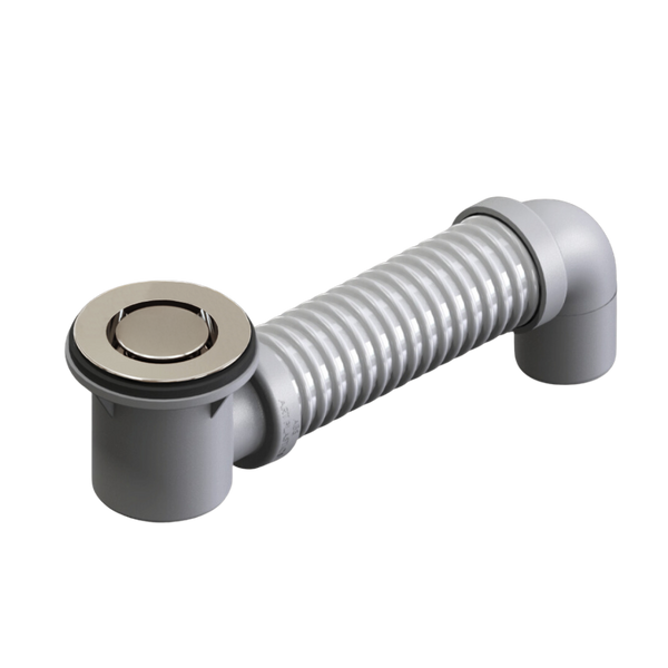 Art Australia 40mm Bath Bend Pop Down with Connector Brushed Nickel