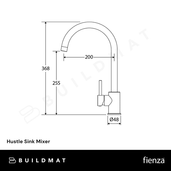 Fienza Hustle Sink Mixer Chrome Lead Free