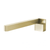 Phoenix Designer Swivel Bath Outlet  230mm Square Brushed Gold