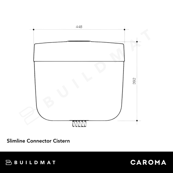 Caroma Slimline Connector Cistern White
