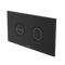 Caroma Invisi Series II Round Dual Flush Plate & Buttons (Metal) Matte Black