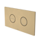 Caroma Invisi Series II Round Dual Flush Plate & Buttons Brushed Brass