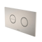 Caroma Invisi Series II Round Dual Flush Plate & Buttons (Metal) Brushed Nickel