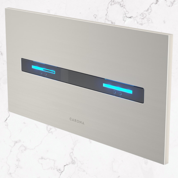 Caroma Smart Command Invisi II Front Panel Only Brushed Nickel