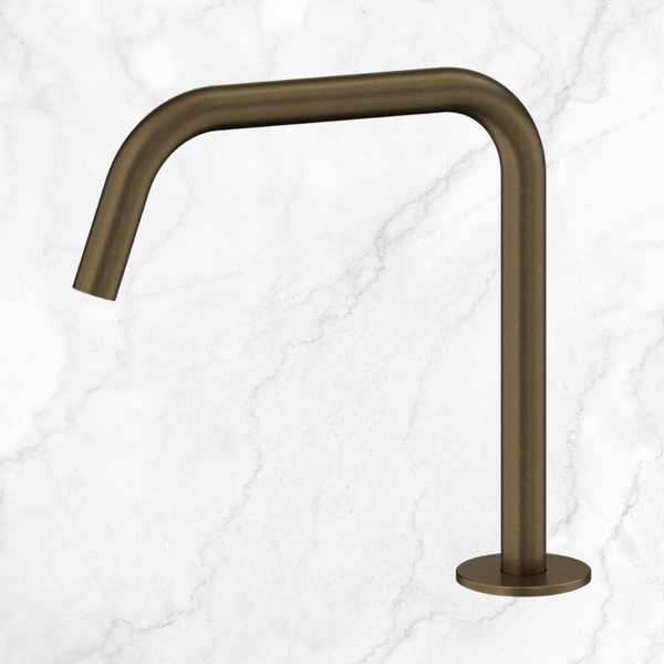 Nero Serenity Bath/Kitchen Edge Spout II Tumbled Antique Brass