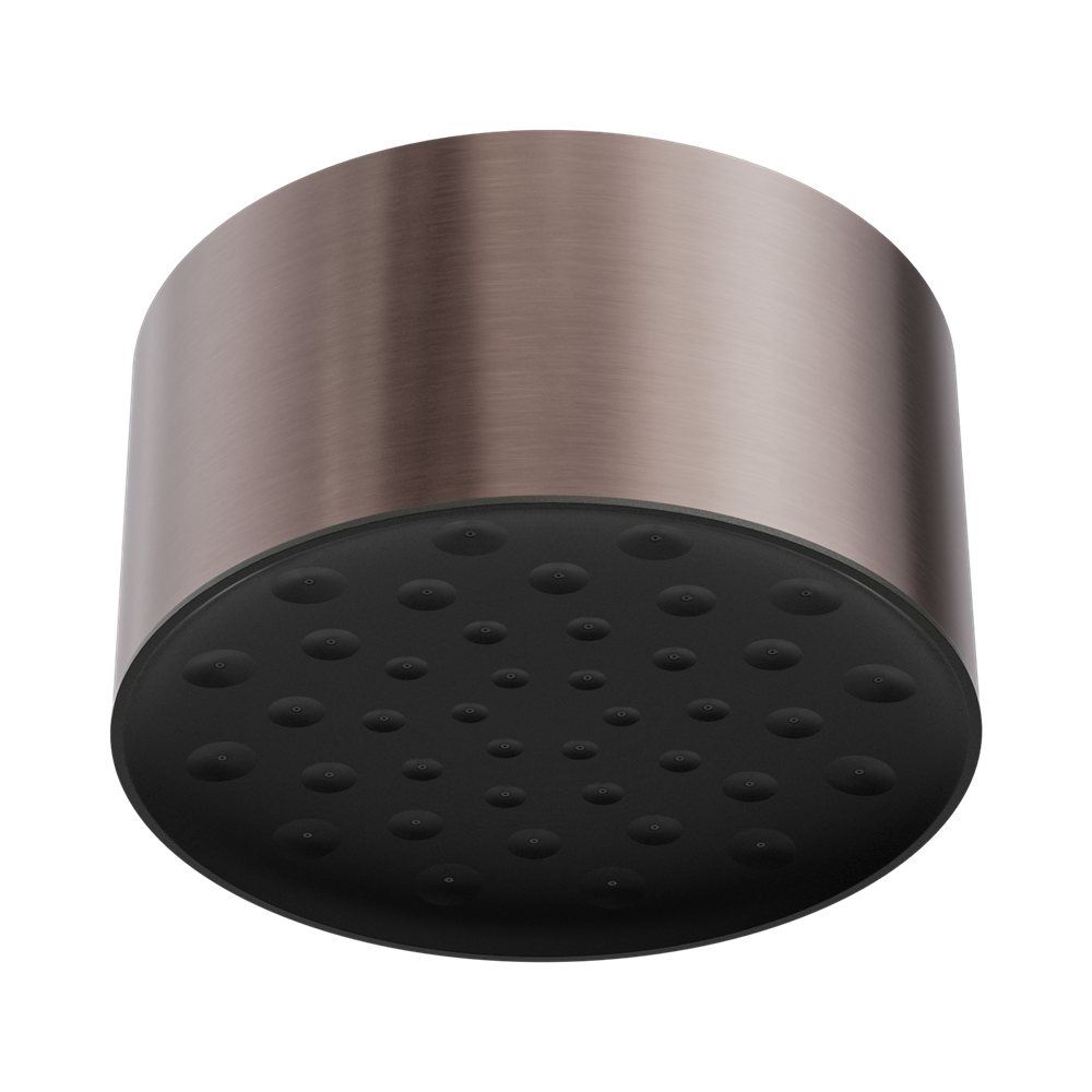 Product TypeShower Head ColourBrushed Bronze MaterialStainless Steel 304 WELS Rating3 Stars WELS Registration NoS18596