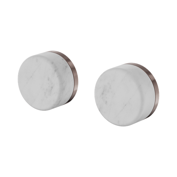 Nero Serenity Wall Top Assembly With Carrara Handle Brushed Bronze