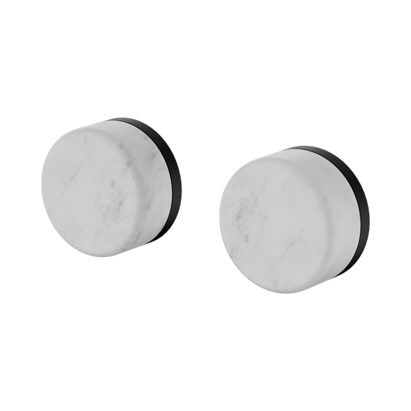 Nero Serenity Wall Top Assembly With Carrara Handle Matte Black