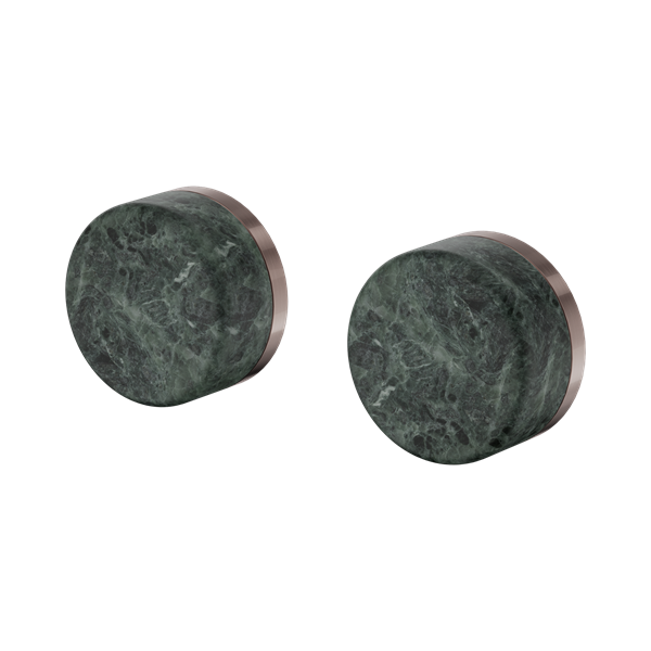 Nero Serenity Wall Top Assembly With Verde Alpi Handle Brushed Bronze