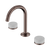 Nero Serenity Basin Set Arc Spout With Carrara Handle Brushed Bronze