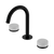 Nero Serenity Basin Set Arc Spout With Carrara Handle Matte Black
