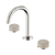 Nero Serenity Basin Set Arc Spout With Rome Travertine Handle Brushed Nickel