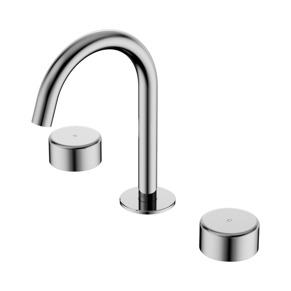 Nero Serenity Basin Set Arc Spout With Metal Handle Chrome