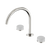 Nero Serenity Bath/Kitchen Set Arc Spout With Carrara Handle Brushed Nickel