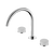 Nero Serenity Bath/Kitchen Set Arc Spout With Carrara Handle Chrome