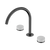 Nero Serenity Bath/Kitchen Set Arc Spout With Carrara Handle Gunmetal