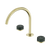 Nero Serenity Bath/Kitchen Set Arc Spout With Verde Alpi Handle Brushed Gold