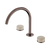 Nero Serenity Bath/Kitchen Set Arc Spout With Rome Travertine Handle Brushed Bronze