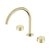 Nero Serenity Bath/Kitchen Set Arc Spout With Metal Handle Brushed Gold