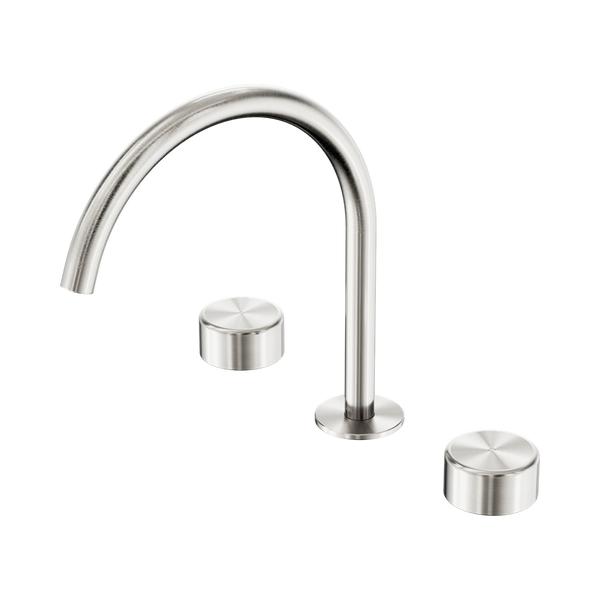 Nero Serenity Bath/Kitchen Set Arc Spout With Metal Handle Brushed Nickel