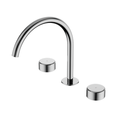 Nero Serenity Bath/Kitchen Set Arc Spout With Metal Handle Chrome