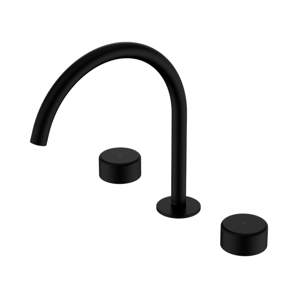 Nero Serenity Bath/Kitchen Set Arc Spout With Metal Handle Matte Black