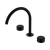 Nero Serenity Bath/Kitchen Set Arc Spout With Metal Handle Matte Black