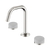 Nero Serenity Basin Set Edge Spout With Carrara Handle Brushed Nickel