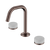 Nero Serenity Basin Set Edge Spout With Carrara Handle Brushed Bronze