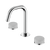 Nero Serenity Basin Set Edge Spout With Carrara Handle Chrome