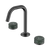 Nero Serenity Basin Set Edge Spout With Verde Alpi Handle Gunmetal