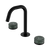 Nero Serenity Basin Set Edge Spout With Verde Alpi Handle Matte Black