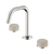 Nero Serenity Basin Set Edge Spout With Rome Travertine Handle Brushed Nickel