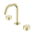Nero Serenity Basin Set Edge Spout With Metal Handle Brushed Gold
