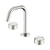 Nero Serenity Basin Set Edge Spout With Metal Handle Brushed Nickel