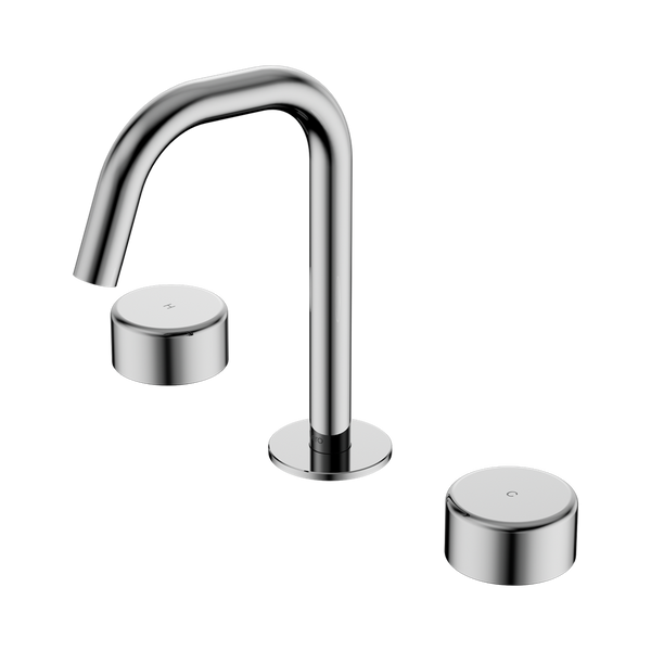 Nero Serenity Basin Set Edge Spout With Metal Handle Chrome