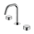 Nero Serenity Basin Set Edge Spout With Metal Handle Chrome