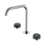 Nero Serenity Bath/Kitchen Set Edge Spout With Verde Alpi Handle Chrome