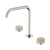 Nero Serenity Bath/Kitchen Set Edge Spout With Rome Travertine Handle Brushed Nickel