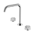 Nero Serenity Bath/Kitchen Set Edge Spout With Arabescato Corchia Handle Chrome
