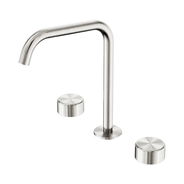 Nero Serenity Bath/Kitchen Set Edge Spout With Metal Handle Brushed Nickel